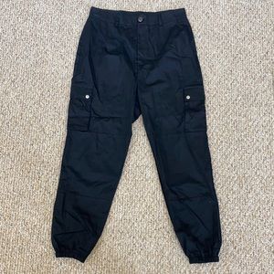 Boohoo Black Cargo Joggers